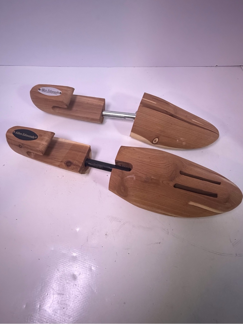 Allen Edmonds Natural Wood Cedar Shoe Tree with Branded Plaque
